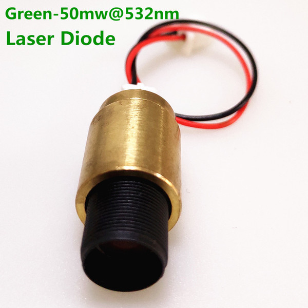 AUCD 1Pcs Green-50mw@532nm 1.8V 400mA Copper Head Laser Model Parts for Z SL Style Mini DJ Projecter Stage Lighting - Laser Diode