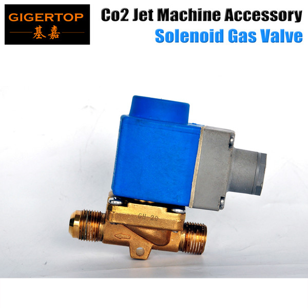 New Type Co2 Jet Machine Solenoid Valve with Aluminum Fitting Blue Color Hongsen Brand 100V/240V Electrical valve CE