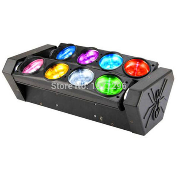 Wholesale-8x10W 4in1 Cree LED spider light Led Moving Head Beam Wash Spot Light Dj Disco Club Party Wedding Stage Effect...