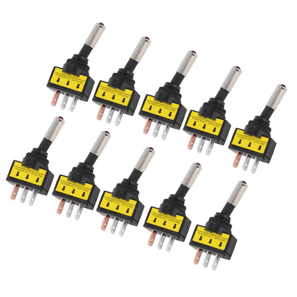 Free shipping10pcs/set 12V 20A Car Auto LED Light Toggle Rocker Switch 3-Pin ON/OFF NEW