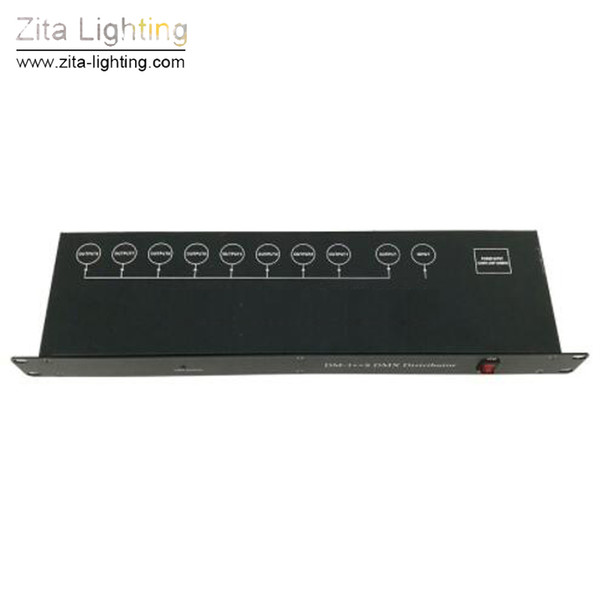 2Pcs/Lot Zita Lighting Signal Distributor Stage Lights Amplifier 8 Ways Controller DMX512 Splitter Par Lights Signal Equipment Accessories