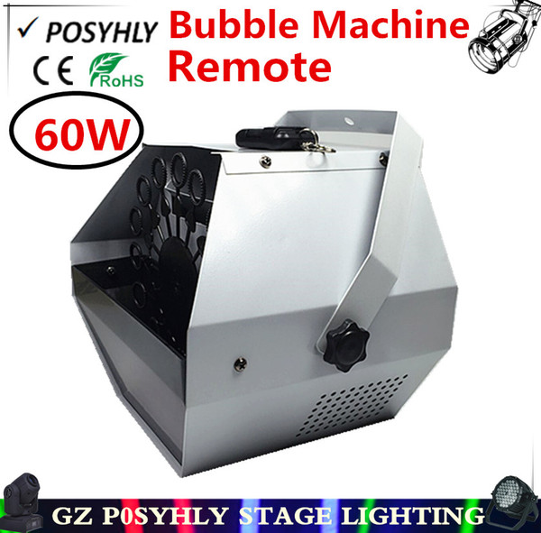 Wholesale- Best price ! Remote 60W bubble machine AC110-220V stage light professional dj equipment