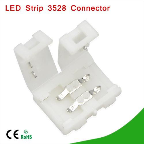 1Pcs 8mm 2Pin Connectors For single color LED strip light 3528 SMD PCB board Connector wire