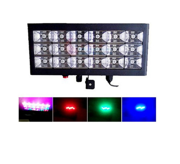 Wholesale- KTV 20W Voice Control Led Stage DJ Lights Strobe Ball Disco Flash Light RGB Club Party Stage Effects For The Stage AC110-240V