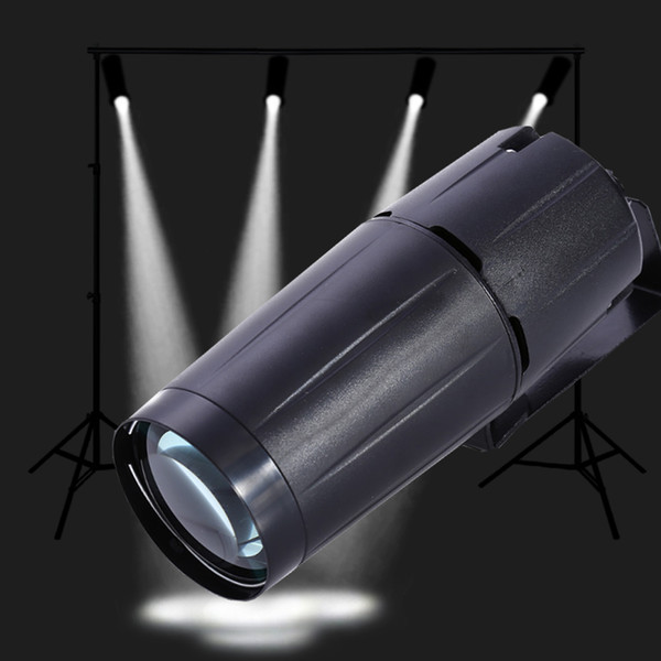 Wholesale- New Arrival 3W Mini LED Spot Light Stage Lighting Projector Lamp With Super Mini Size for DJ Disco Party Club On Sales