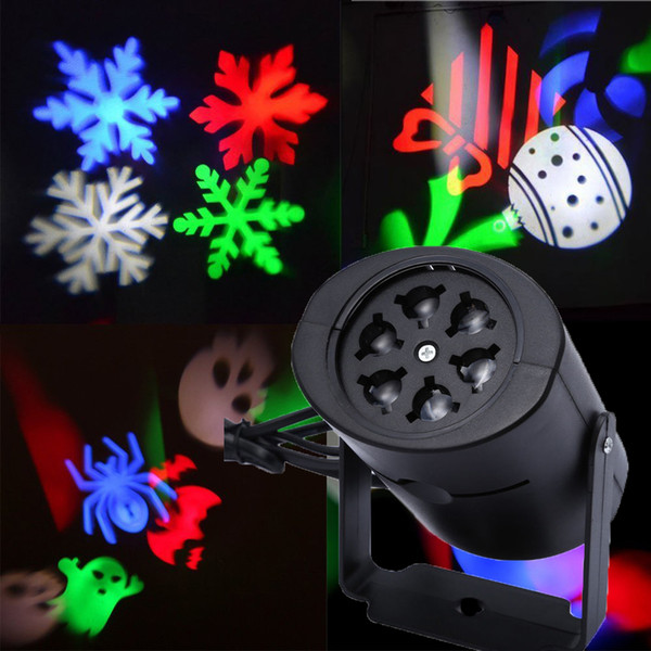 Wholesale-Laser Projector Lamps LED Stage Light Heart Snow Spider Bowknot Bat Christmas Party Landscape Light Garden Lamp Outdoor Lighting