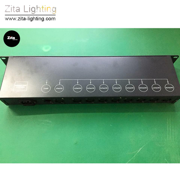 4Pcs/Lot Zita Lighting Stage Lights Signal Amplifier 8 Ways Light Splitter Signal Distributor Sharpy Par Lights Controller Connect Fixture