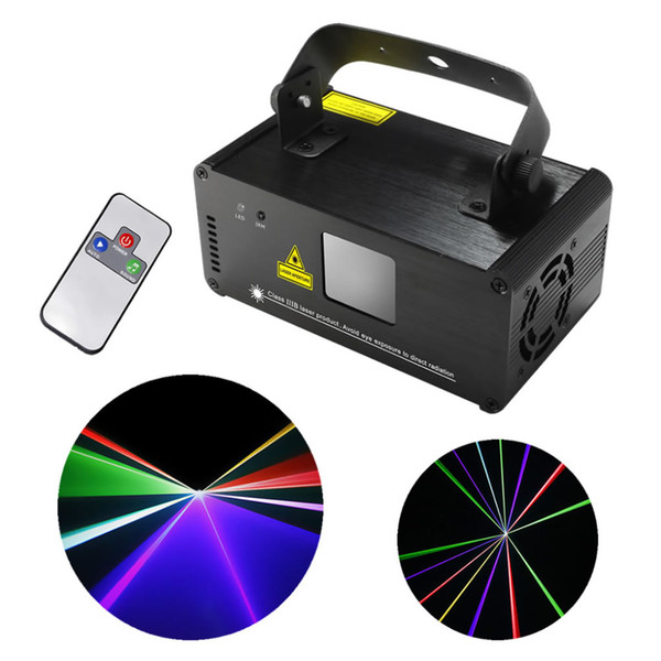 Wholesale-New IR Remote DMX 512 Mini 400mW RGB Full Color Laser Stage Lighting Scanner DJ Dance Party Show Projector Lights DM-RGB400