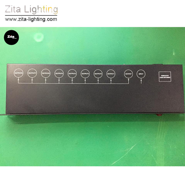 Zita Lighting Stage Lights Signal Distributor Lighting Amplifier DMX512 Controller 8 Way Splitter Signal Equipment Accessories Fast Shipping