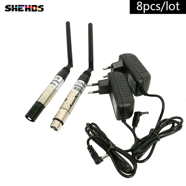 8pcs/lot DMX512 DMX Dfi DJ Wireless system Receiver or Transmitter 2.4G for LED Light Stage Light 300 m Control