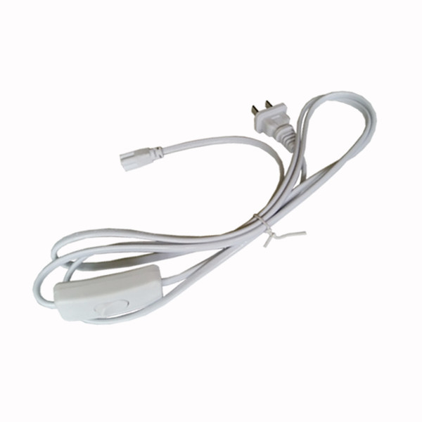 Extension Cord For T8 T5 led tubes 2ft 3ft 4ft 5ft 6ft power cords with switch US Plug for integrated led tube lights