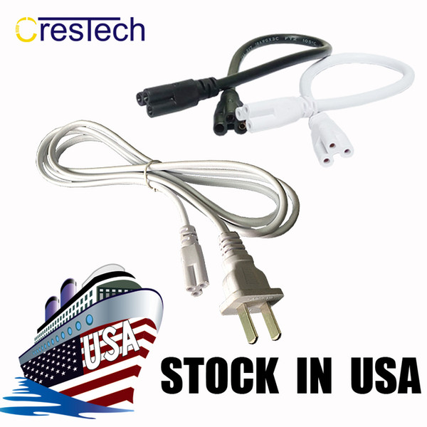 T5/T8 6ft Connector Power Cord with on/off Swith US Plug for Integrated LED Light Fixture Extension Cable Wire