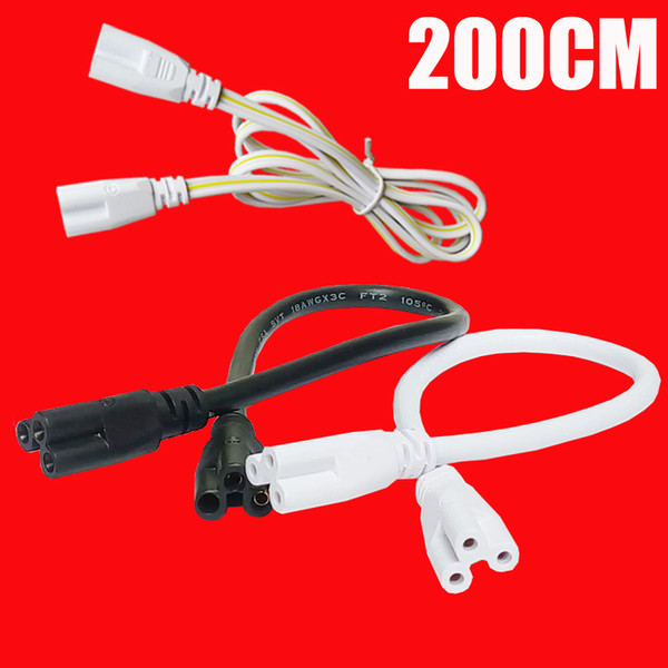 T5 T8 Connector Cable 2ft 3ft 4ft 5ft 6ft Extension Cord Switch For Integrated Led Tube Power Cable With US Plug