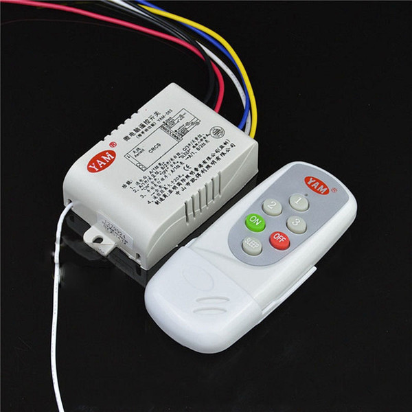 3 Ways 4 Sections Smart Digital Wireless Remote Control Switch AC110V AC220V Remote Controller for Light Lamp