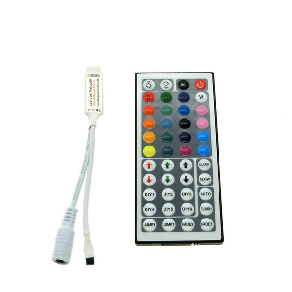 Mini 44Keys IR Remote Controller LED RGB Switch Controller DC12V For SMD3528 5050 RGB LED Strips