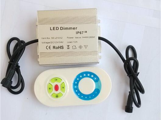 DC12V/24V RGB Controller for LED Lights 6A/circuit 3 circuits(R/G/B) IP67 Connecting mathod common anode 20 Meters Receiving range