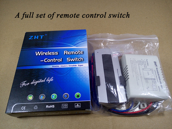 High quality 2 channnel wireless remote control switch transmitter for light , AC 110V , ZHT-2