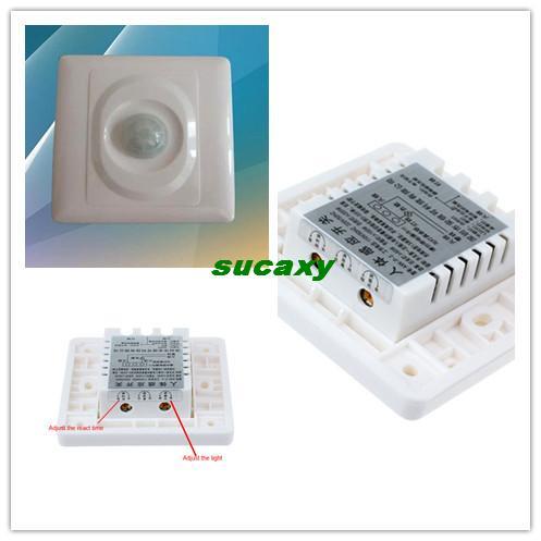 2014 New High Quality 110V-220V Automatic Infrared PIR Motion Sensor Switch for LED Light Whale