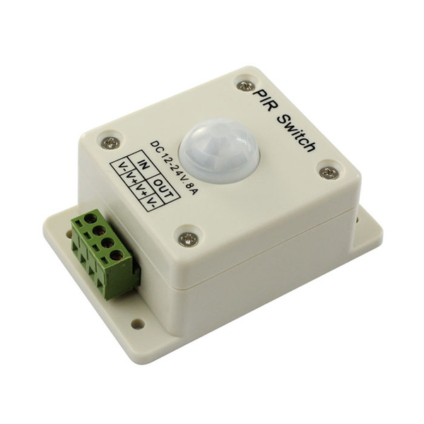 PIR Motion Sensor Switch DC 12V-24V 8A Automatic Infrared For Single Color LED Strip LED Light 3528 5050 5630 Smart Home New Arrival