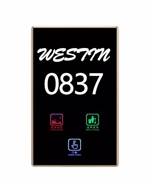 WOXIU Touch Hotel card Switch Smart Number plate custom power switch fashionable magnetic Waterproof control room lights hard brasion