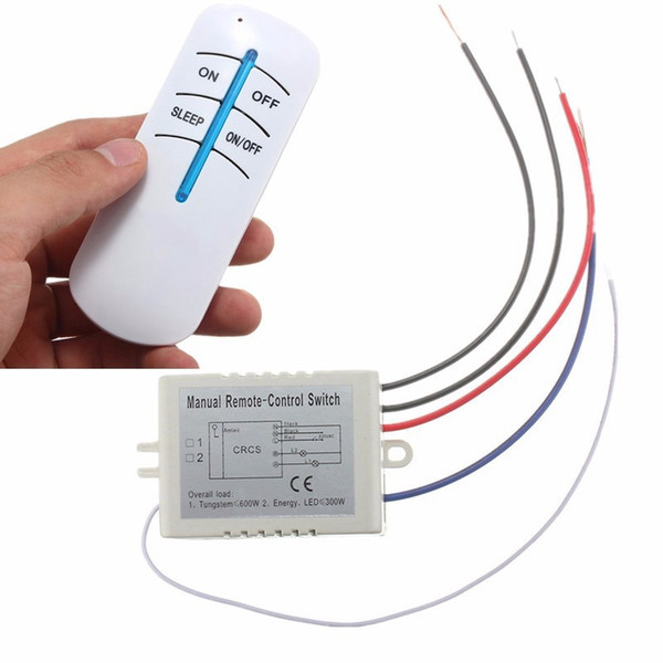 1 Way Digital RF Remote Control Switch ON/OFF Wireless Kit 300W 220V For Bedroom Light Lamp