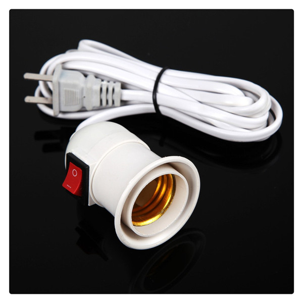 Pendant Lamp Holder E27 Screw Socket with Switch Two Phase Plug Red Black Switch 3 Meters High Quality Plastic