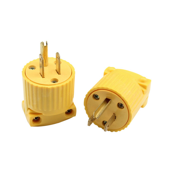 free shipping 125V Taiwan, Central and South America detachable US regulatory power plugs American Standard 15A three-pole American plug