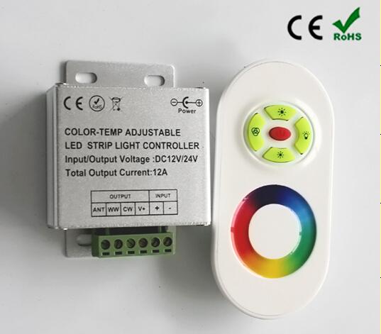 DC12V 216W Changeable Color Light Controller Electromagnetic Remote Light Controller with RF Touth Remote Control For Indoor RGB LED Lights