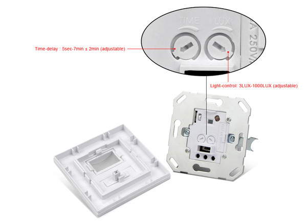 AC 110V - 240V PIR Sensor IR Infrared Motion Sensor light PIR Switch Recessed Wall Module Move Induction