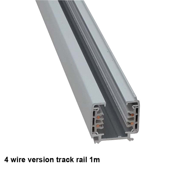 3 Phase Circuit 4 Wire track rail aluminum track lighting fixtures 10pcs/lot Tracks Fixture black white AC 85-265 Voltages