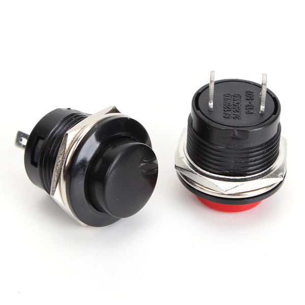 New Arrival 5pcs/lot New Push Button Switch 3A 250V off-(on) 1 Circuit Non-locking Momentary 2 Colors order<$18no track