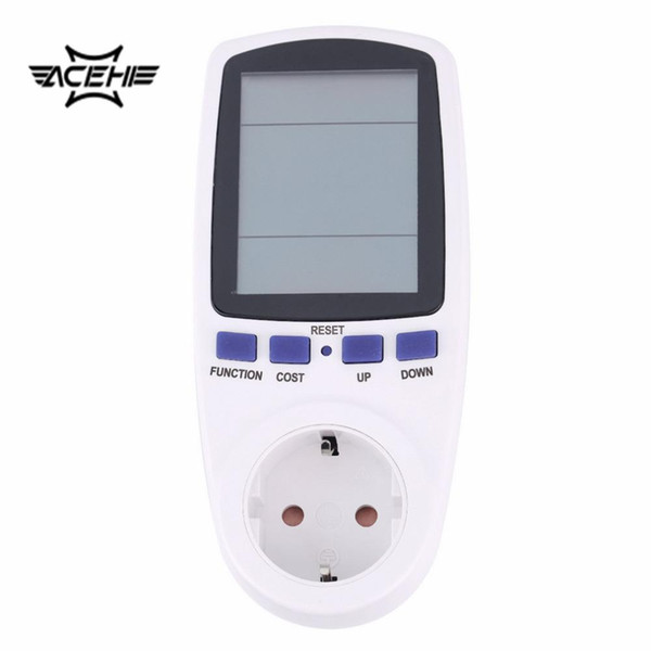 2018 Popular 1Pc EU Plug Digital Voltage Wattmeter Power Analyzer Electronic Power Meter Energy Meter Automatic Kwh Power Switch