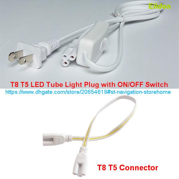 T8 T5 LED Tubes Bulb Connector Power Cord Plug with Switch for Light Fixture Installation Cable Wire Direct from Shenzhen China Wholesales