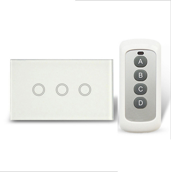 Remote control 3 sets of 1 waterproof toughened glass touch switch standard