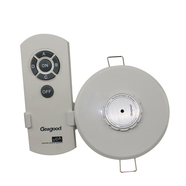 Round Infrared Remote Control Switch 4 Way High Power IR Wireless Remote Switch for Exhibition Hall Lighting Shop