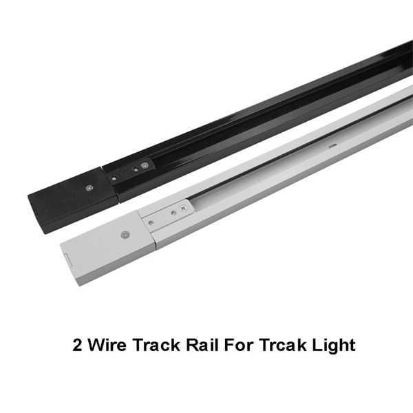 2 wires track rail with connector for led track light easy Installation Universal rails lighting fixtures