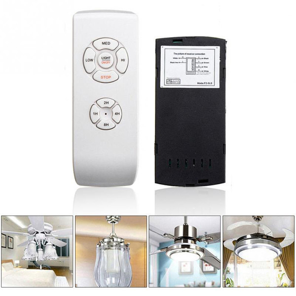 Universal Wireless Ceiling Fan Lamp Remote Control Kit Transmitter & Receiver for Ceiling Fan Incandescent LED energy saving lamp 110V 220V