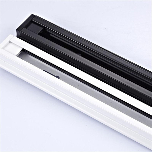 3 Wires Track Rail for LED Track Lamps lighting fixtures Track light rail connectors easy Installation Black White Rails