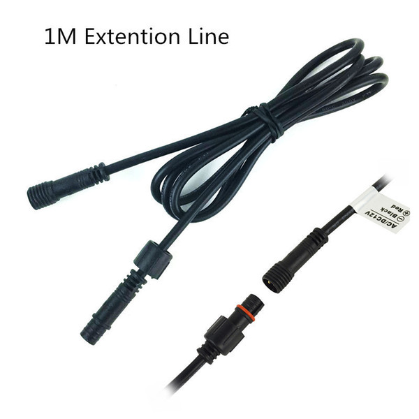 1M Extension Cord Extending Line Cable Waterproof IP67 With Waterproof Terminal 10pcs