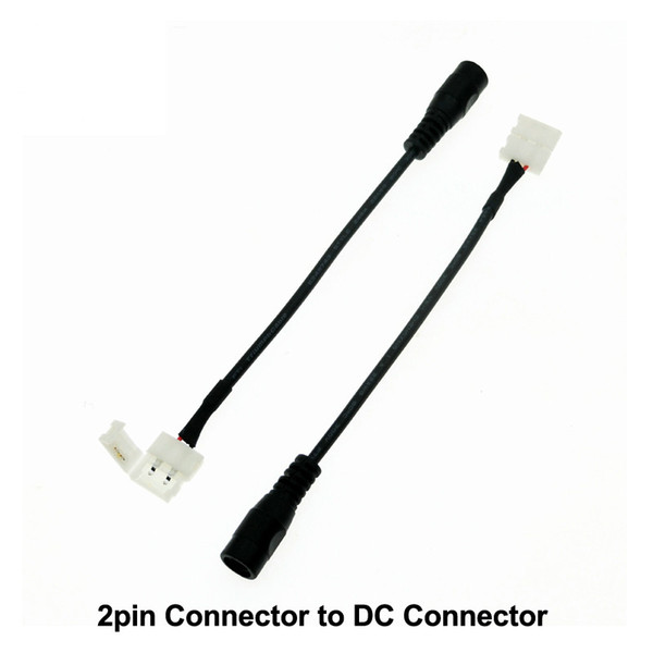 DC Connector to 2pin 8mm / 10mm Free Welding Connector for LED Strip