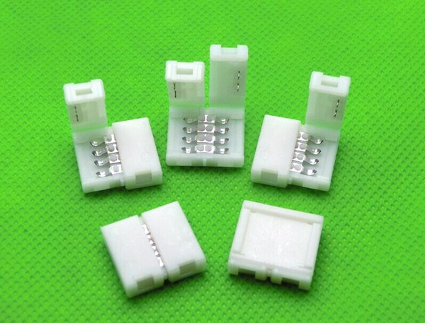 100pcs x 8MM 2PIN 10mm 4PIN/2PIN PCB Solderless Connector Adapter for SMD 5050 3528 RGB / Single Color LED Strip Light