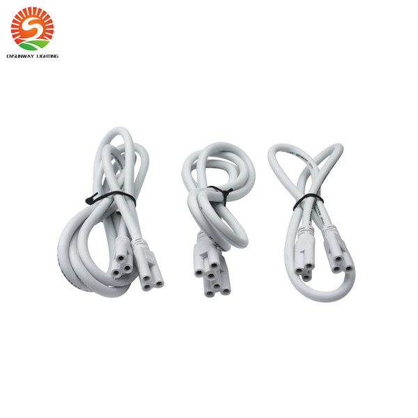 led accessory wire t8 t5 1ft 2ft 3ft 4ft 5ft Cable for Integrated T8 T5 led tubes lights Connector CE ROHS UL DLC