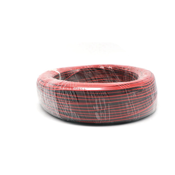 2pin Red Black cable PVC insulated wire cable for single color 5050 3528 5630 3014 2835 led strip 600m/lot red and black wire