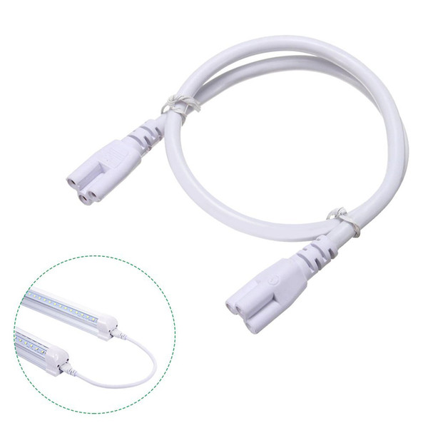 T5 T8 LED Tube Connector Cable Wire, 1ft 2ft 3ft 4ft 5ft 6ft Extension Cord For Integrated Tube, Power Cable With US Plug