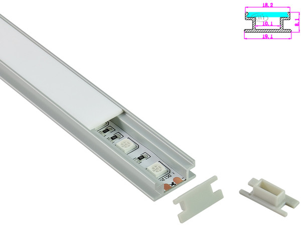 10X0.5M super flat aluminum profile or led alu profile for led strips 3528 or 5050 or 5630 for flooring lighting decoration