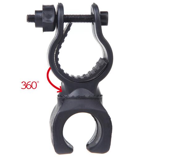 Free Epacket,360 Degree Swivel Bicycle Bike LED Flashlight Light Mount Bracket Holder Torch Clip Clamp Cycling Grip Mount 25-31mm