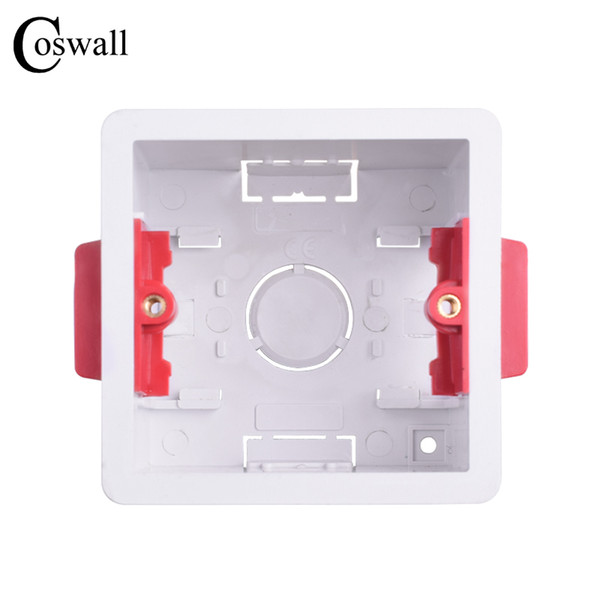 Dry Lining Box For Gypsum Board Plasterboad Coswall 1 Gang 47mm Depth Wall Switch BOX Wall Socket Cassette