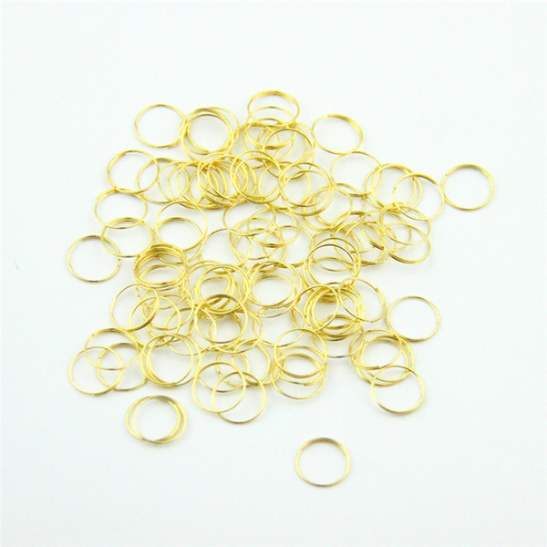 Firmly 100pcs/lot 12mm Golden/Chrome/Bronze Stainless Steel Rings For Crystal Glass Octagon Beads Lamp Connectors Components