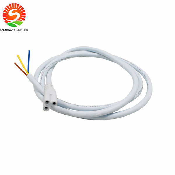 T5 T8 LED tube light Connector Cable 3ft 0.9M longer pigtail For Integrated Led Tube Power Cable