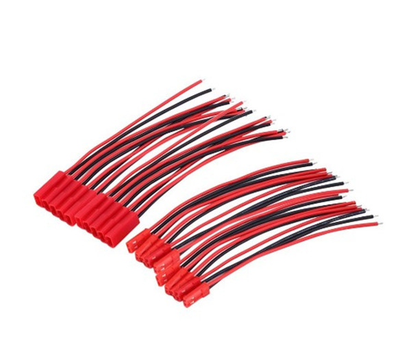 100pair 2Pin JST Plug Connector Cable Wire Male + Female 100mm